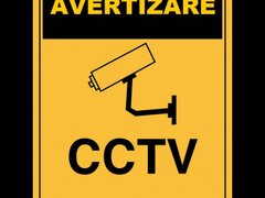 Placuta de avertizare CCTV in functiune